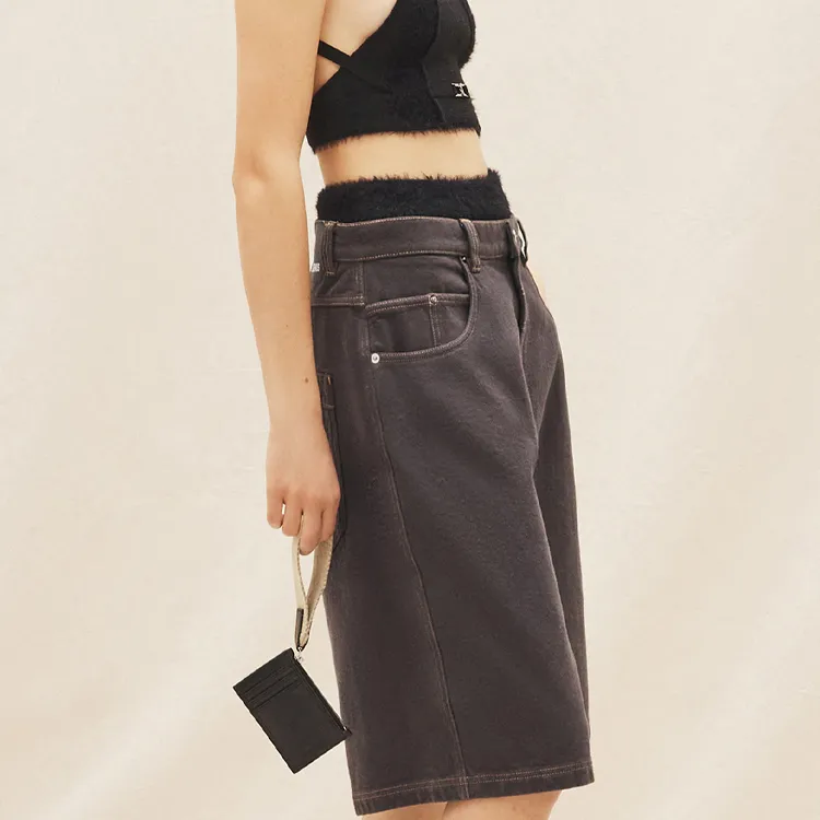Jacquemus Smooth Cow Leather And Linen Card Holder Women's Black-1