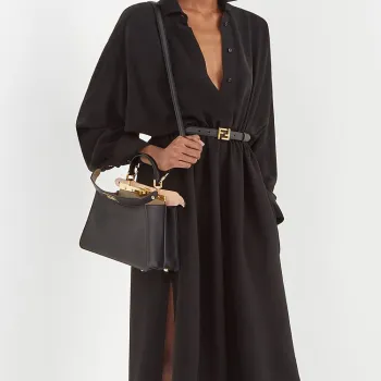 FENDI By Marc Jacobs Ff Belt Black Leather Belt