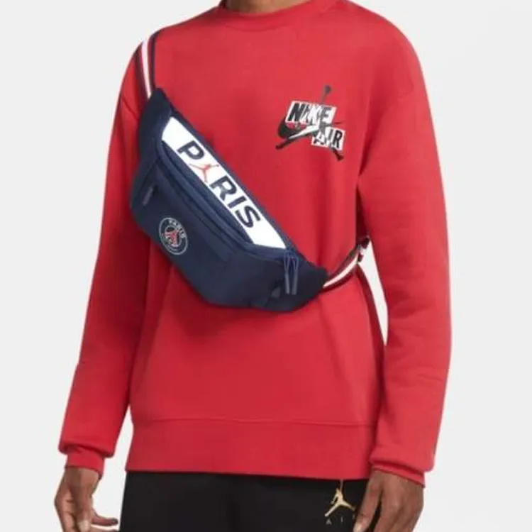 Jordan Polyester Crossbody Bags Fanny Pack Regular Unisex Navy Blue-5