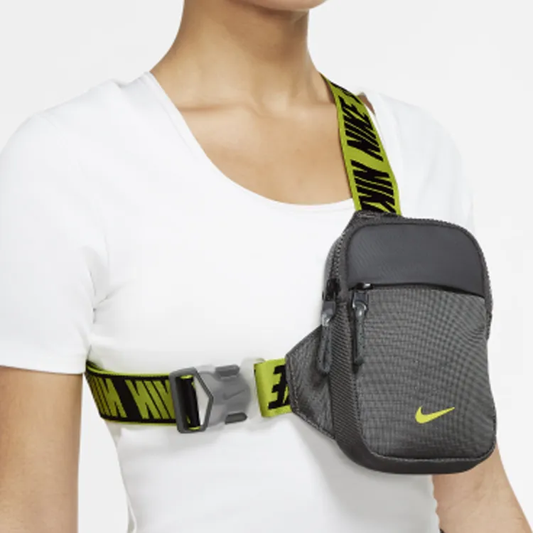 Nike Polyester Fanny Pack, Sling Bag, Cell Phone Pouch, Crossbody Bag Unisex Gray-3
