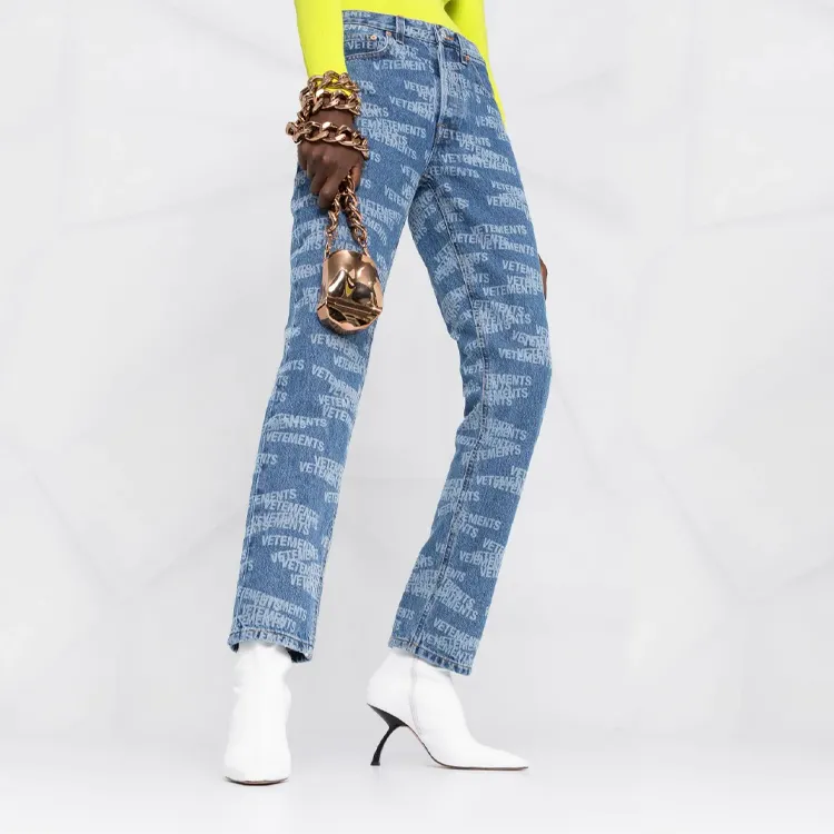 Vetements Jeans Women's Blue-1