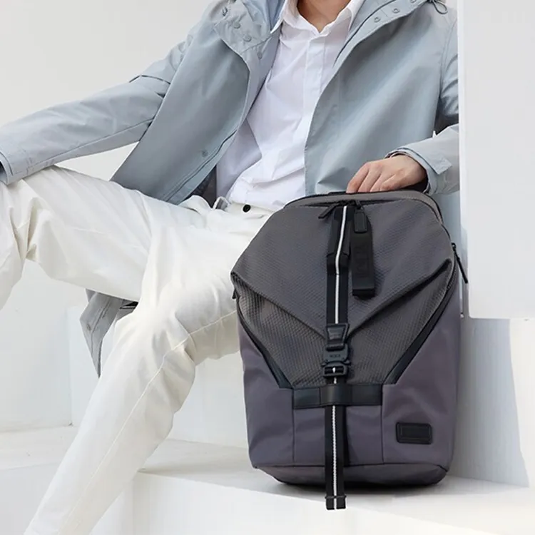 TUMI Tahoe Elastic Nylon Double-Shoulder Backpack Men's Gray-4