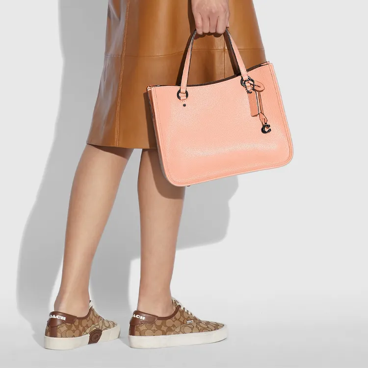 COACH Tyler Leather Tote Bag Shopping Bag Shoulder Bags Handbags Large Size Women's Blush Soft Pink-3