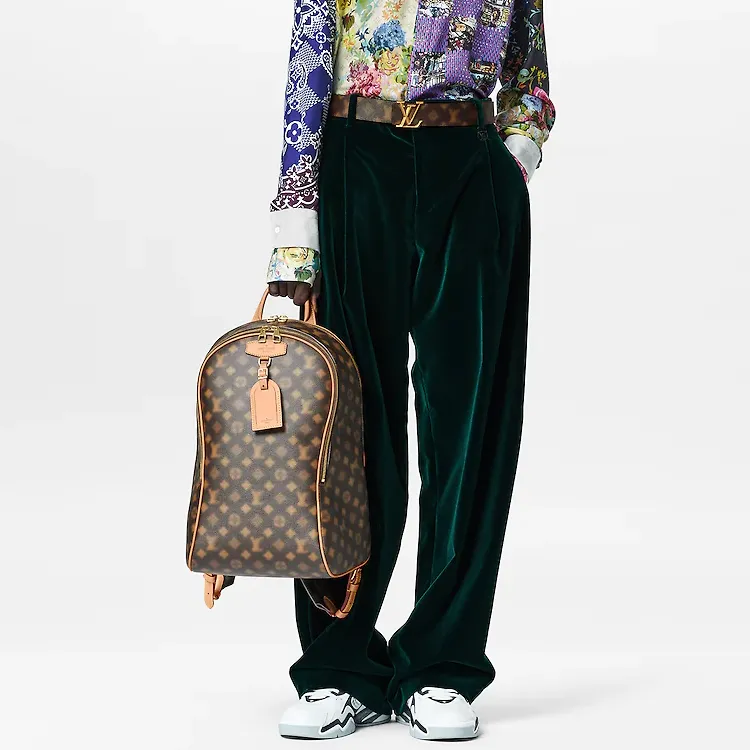 LOUIS VUITTON Ellipse Backpack Blurry Monogram Brown-6