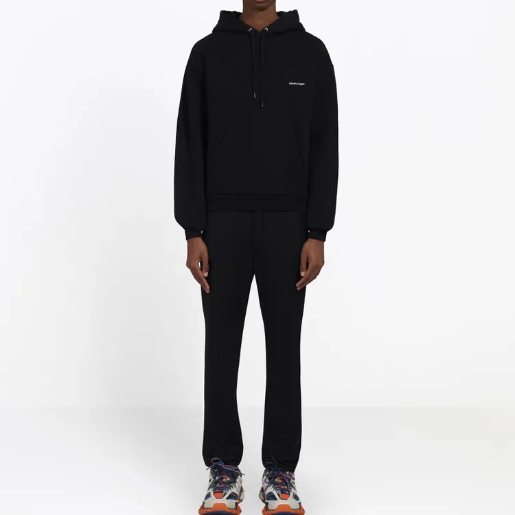 Balenciaga Small Contrast Logo Print Hoodie-5