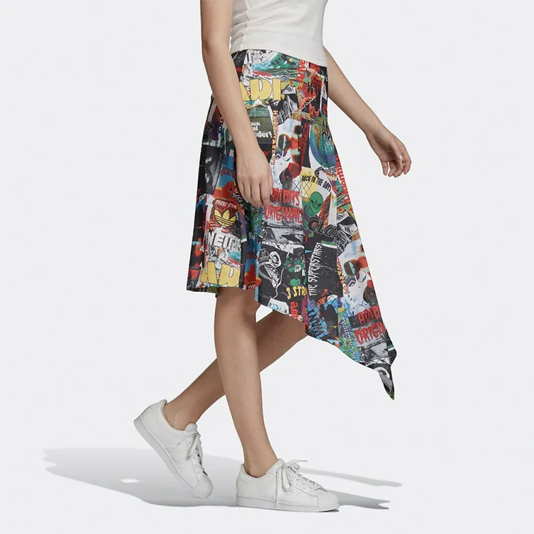 Adidas Originals Casual Long Skirts Women's Multicolor-4