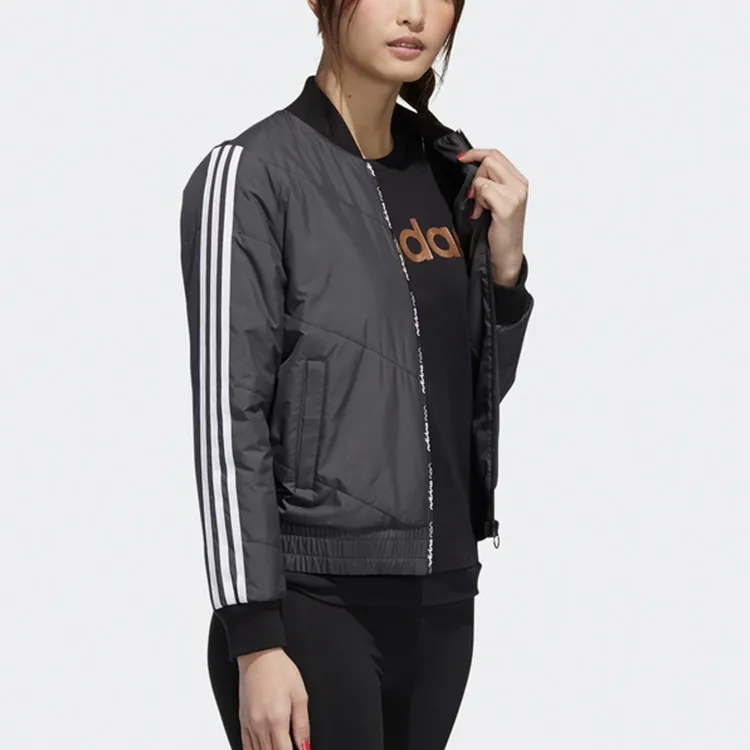 Adidas Neo Cropped Coats Women's Black-3
