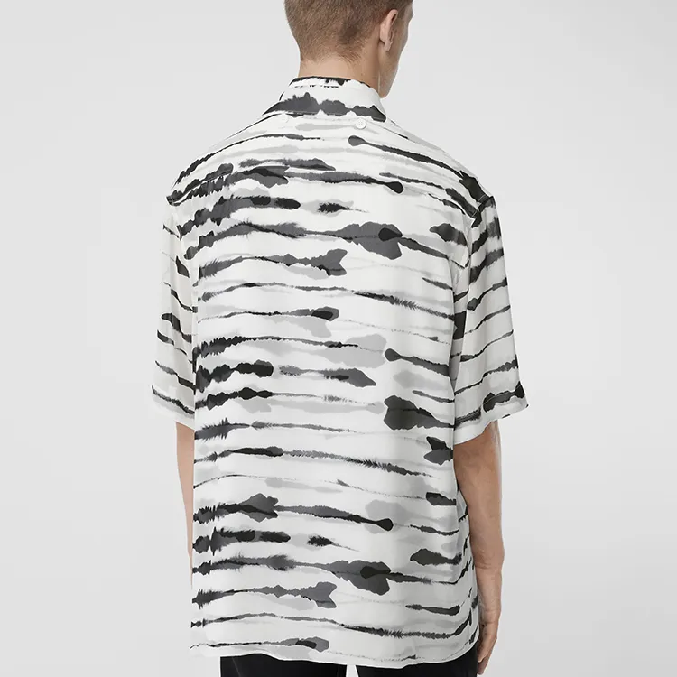 Burberry Shirt Men's Black White-3