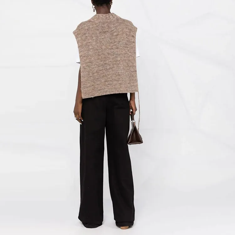 Maison Margiela V Neck Ribbed Knitted Vest-3