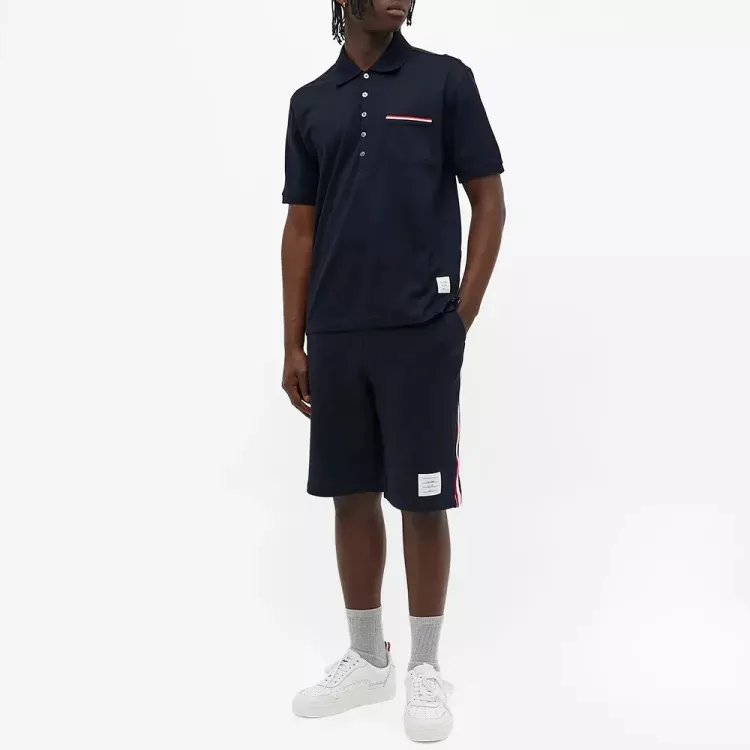 THOM BROWNE Rwb Stripe Polo Shirt-1
