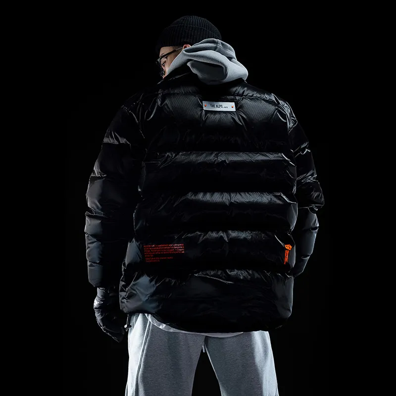 Down Jacket Men's Texture Black-6