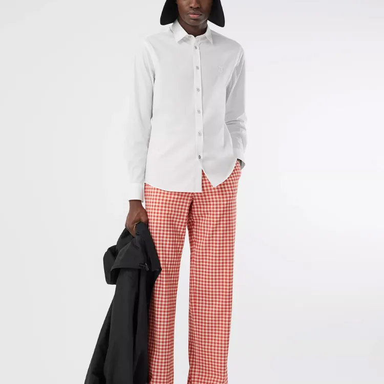 Burberry Shirts Men White-4