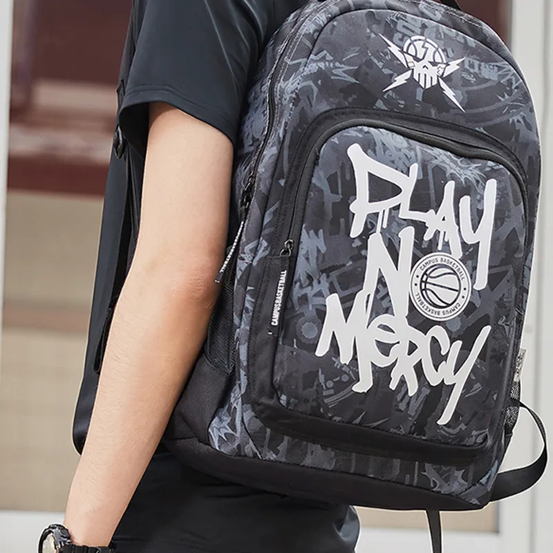 LiNing Polyester Backpack Regular Unisex Black-3