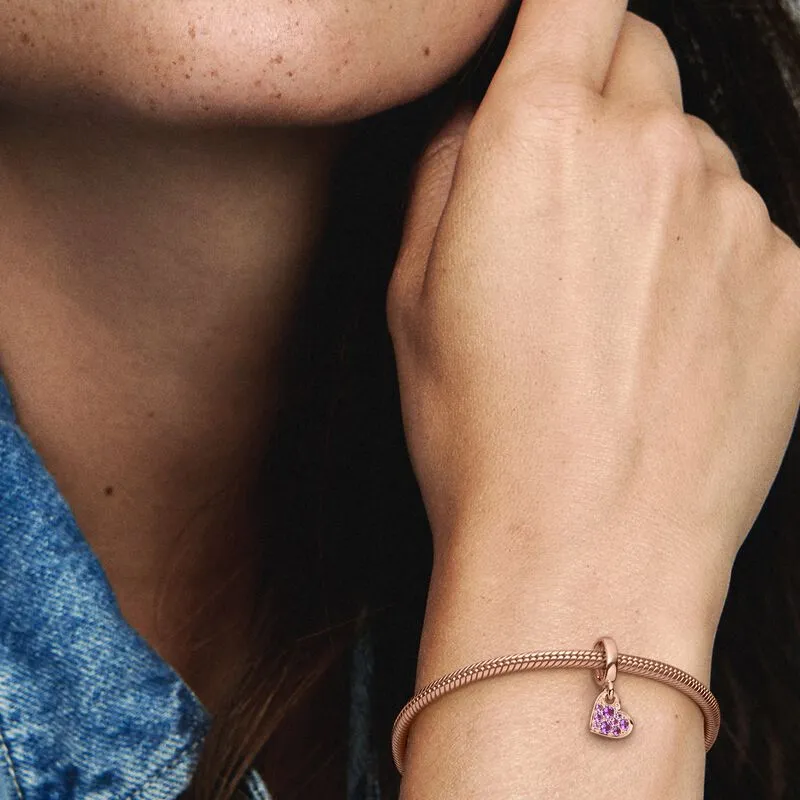 Pandora Charms / Pendants Women's Rose/Noble Purple-5
