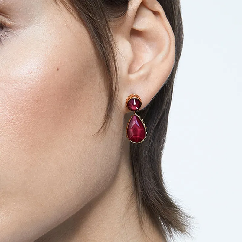 Swarovski Gold Plated Earrings Women's-2