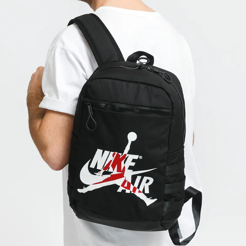 Jordan Polyester Backpack Regular Unisex Black-4
