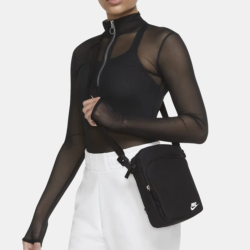 Nike Polyester Shoulder Bag Crossbody Bag Unisex Black-3
