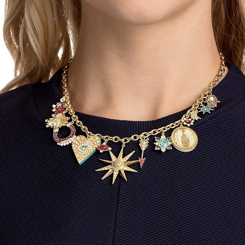 Swarovski Lucky Goddess Necklaces Women's-2