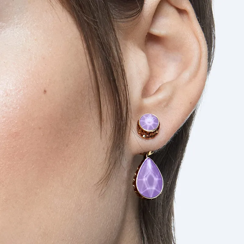 Swarovski Gold Plated Earrings Women's-3