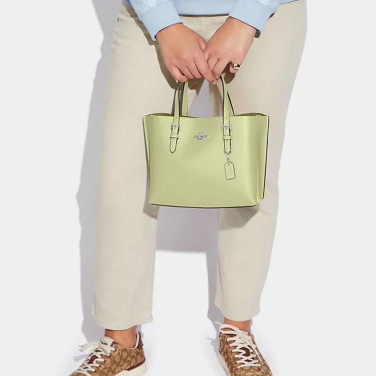 COACH Mollie Cow Leather Tote Bag, Shopping Bag, Handbag, Shoulder Bag, Crossbody Bag Medium Size Women's-4