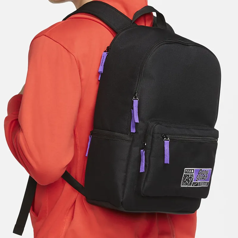 Nike Space Jam Collaboration Fabric Basketball Bag Backpack Regular Unisex Black-4