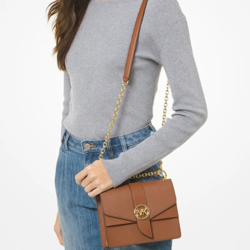 MICHAEL KORS Greenwich Small Saffiano Leather Crossbody Bag-4