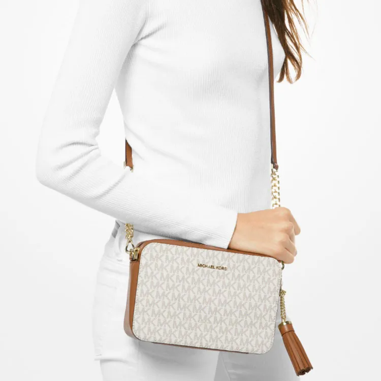 MICHAEL KORS Ginny Medium Logo Crossbody Bag-4