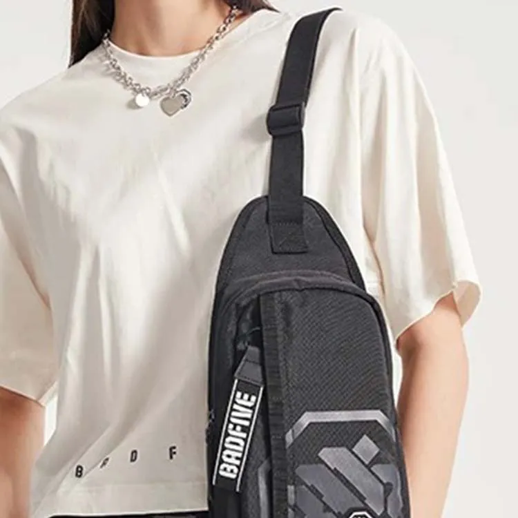 LiNing Polyester Shoulder Bag, Crossbody Bag, Sling Bag Unisex Black-4