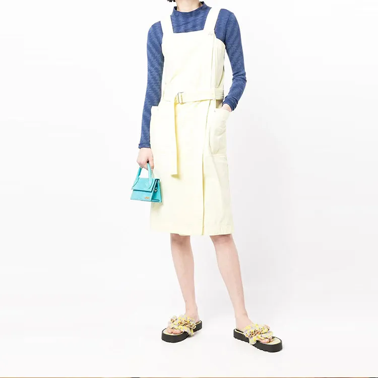 KENZO Belted Denim Midi Dress-1