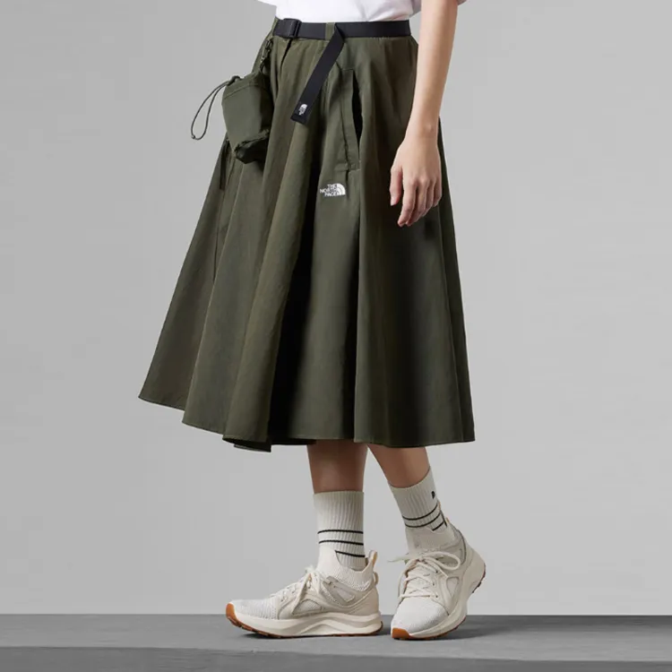 THE NORTH FACE UE Nature Quest Series Casual Long Skirts Women's Green-1