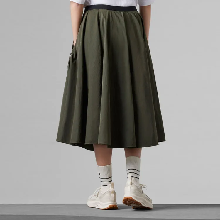 THE NORTH FACE UE Nature Quest Series Casual Long Skirts Women's Green-3