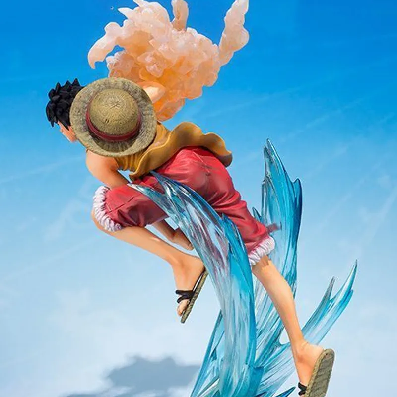 BANDAI Monkey D. Luffy Figuarts ZERO Ultra Battle EXTRA BATTLE Collection Brother's Bond Scale Figures 19cm-2
