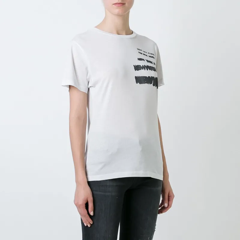 SAINT LAURENT SS22 T Shirt Women's White-1