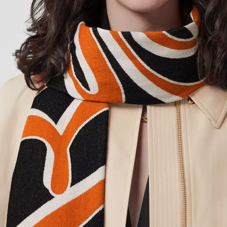 Burberry Cotton Knit Scarves Unisex-2