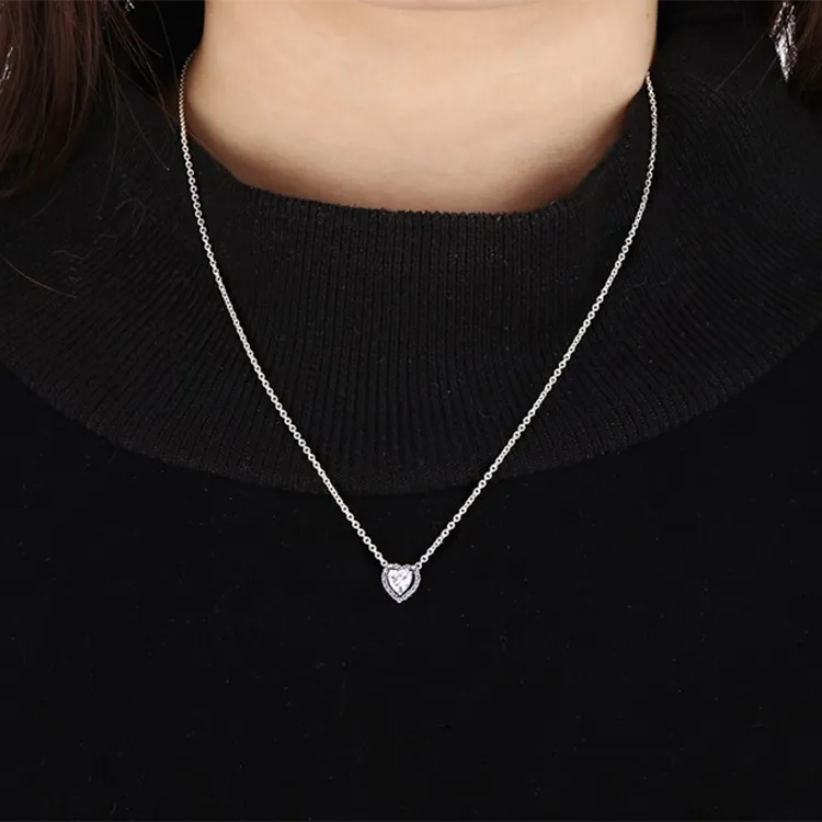Pandora 925 Sterling Silver Necklaces Women's-1