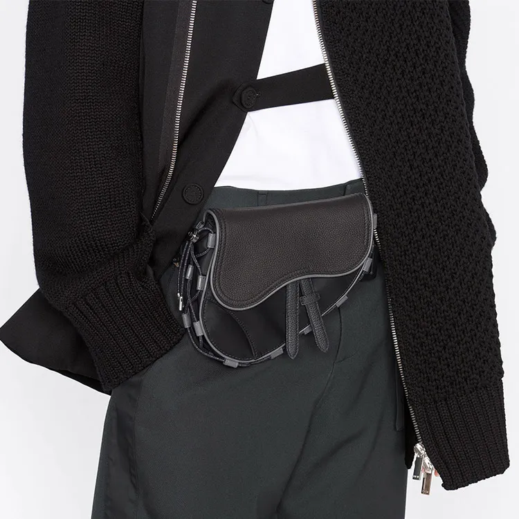 Sacai X DIOR Saddle Fanny Packs-6
