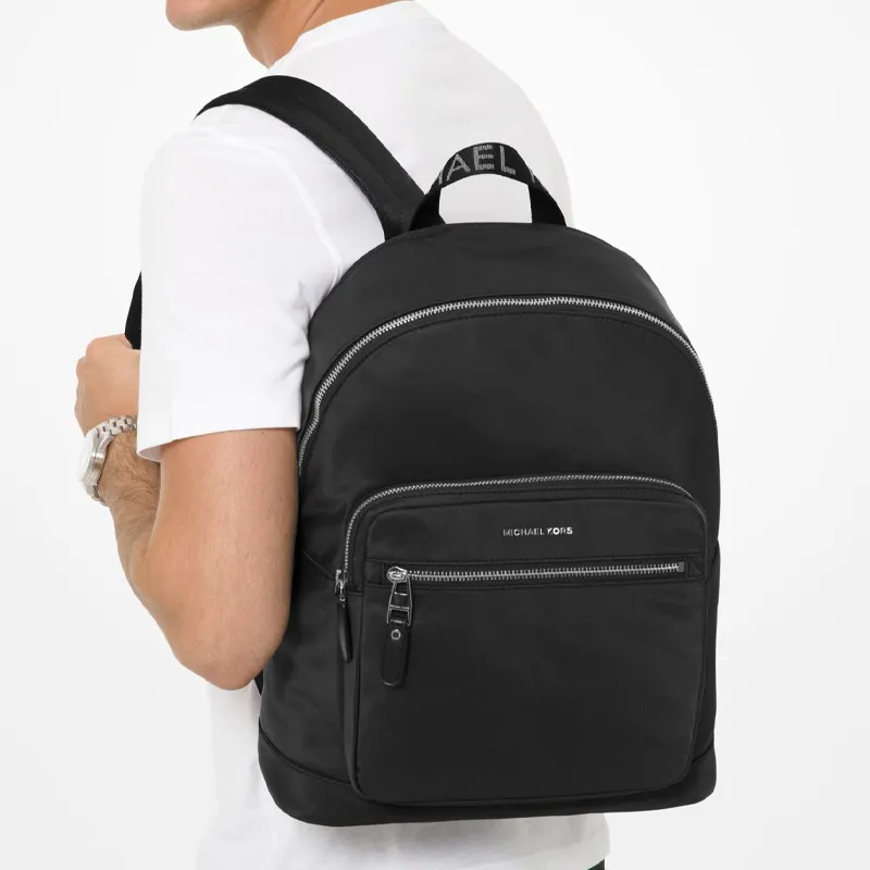 MICHAEL KORS Hudson Nylon Fabric Backpack Regular Men's Black-3