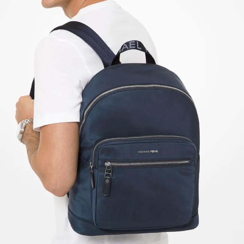 MICHAEL KORS Hudson Nylon Fabric Polyester Backpack Regular Men's Dark Blue-5
