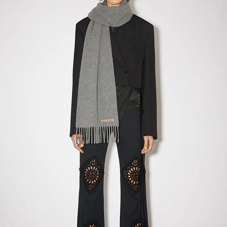 Acne Studios Fringed Wool Scarf-1