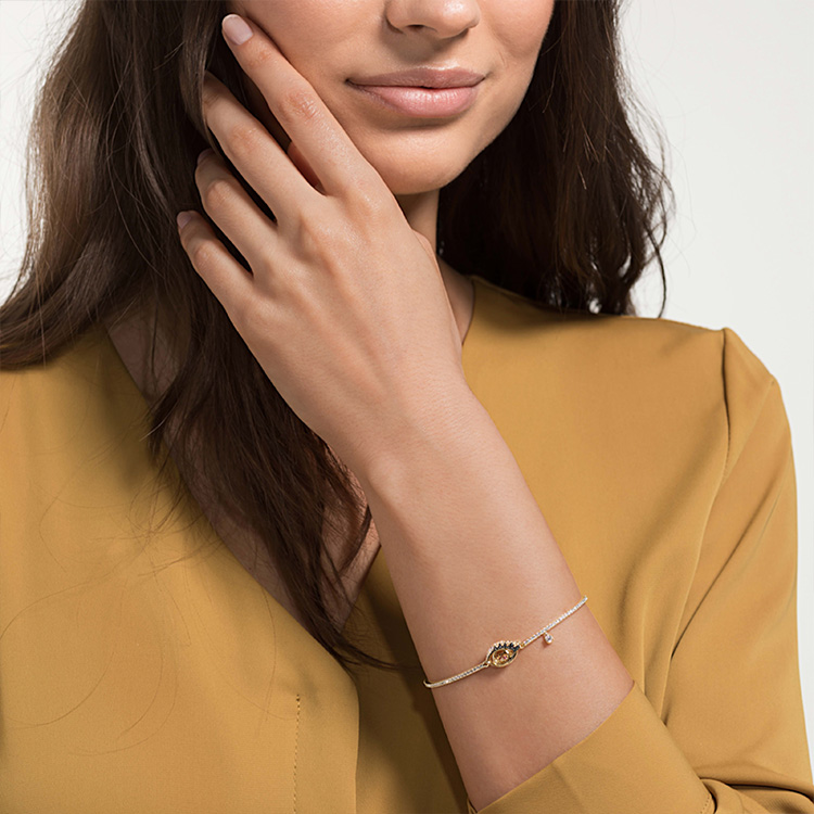 Amazon.com: Swarovski Idyllia Bracelet, Gold-Tone Finished