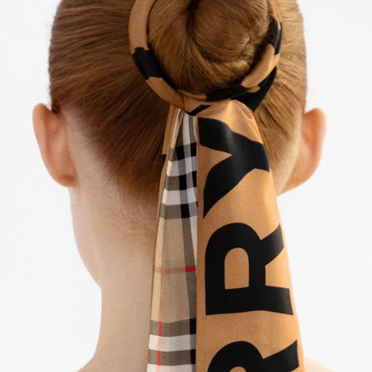 Burberry Silk Scarves Women's Archive Beige-2