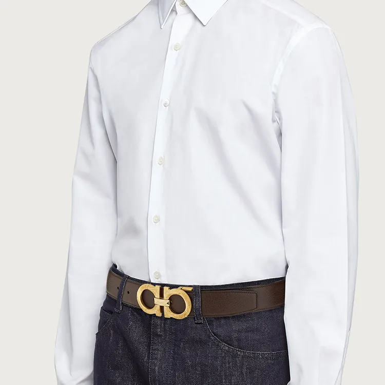 Ferragamo Reversible And Adjustable Gancini Belt-3