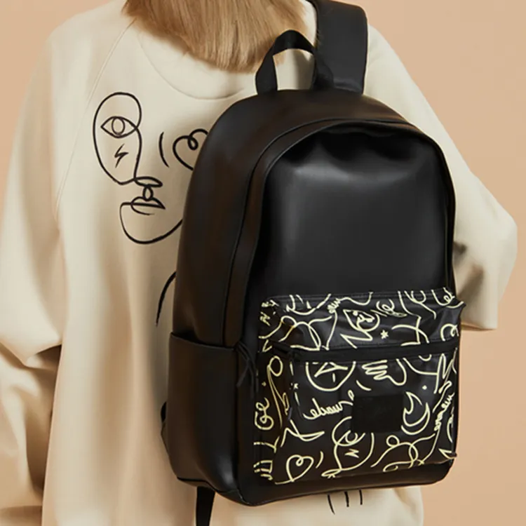 LiNing Artist DFT Collaboration Wade Collection Fabric Backpack Regular Unisex Black-3