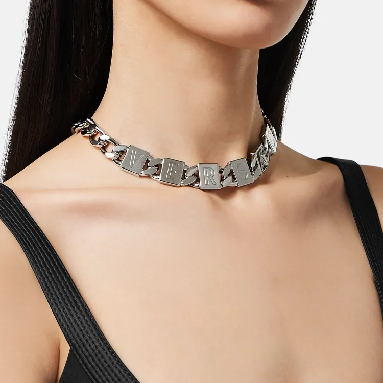 VERSACE Necklaces Women's Silver-1