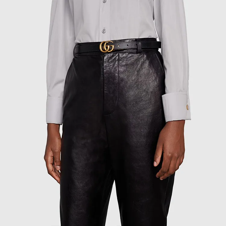 GUCCI Reversible Logo plaque Belt-5