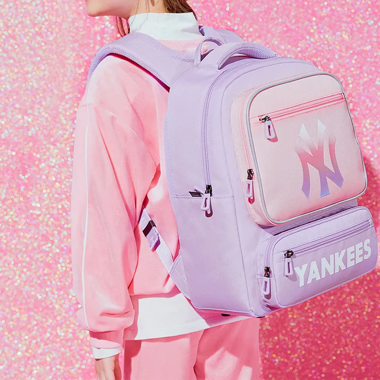 MLB Polyester Handbag Shoulder Bag Laptop Bag Backpack Regular Unisex Purple-8