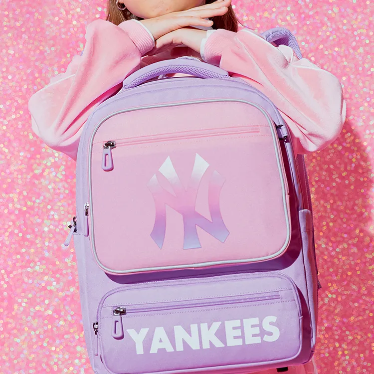 MLB Polyester Handbag Shoulder Bag Laptop Bag Backpack Regular Unisex Purple-9