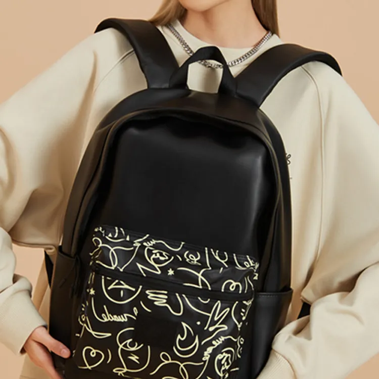 LiNing Artist DFT Collaboration Wade Collection Fabric Backpack Regular Unisex Black-5