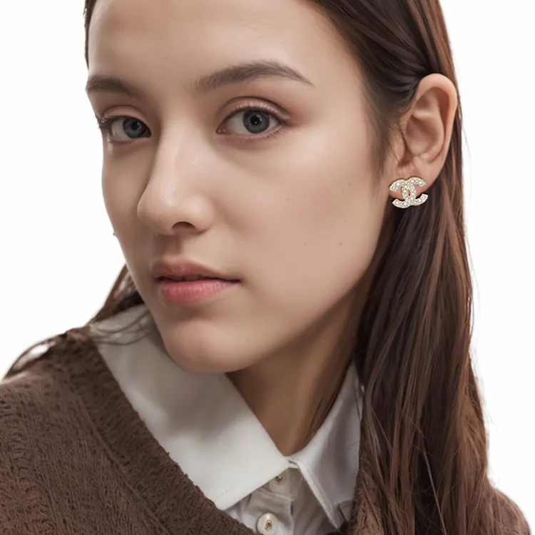 CHANEL Crystal Pearl Cc Earrings-3