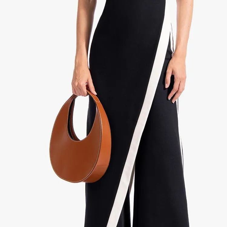 Staud Moon Logo Debossed Tote Bag-3